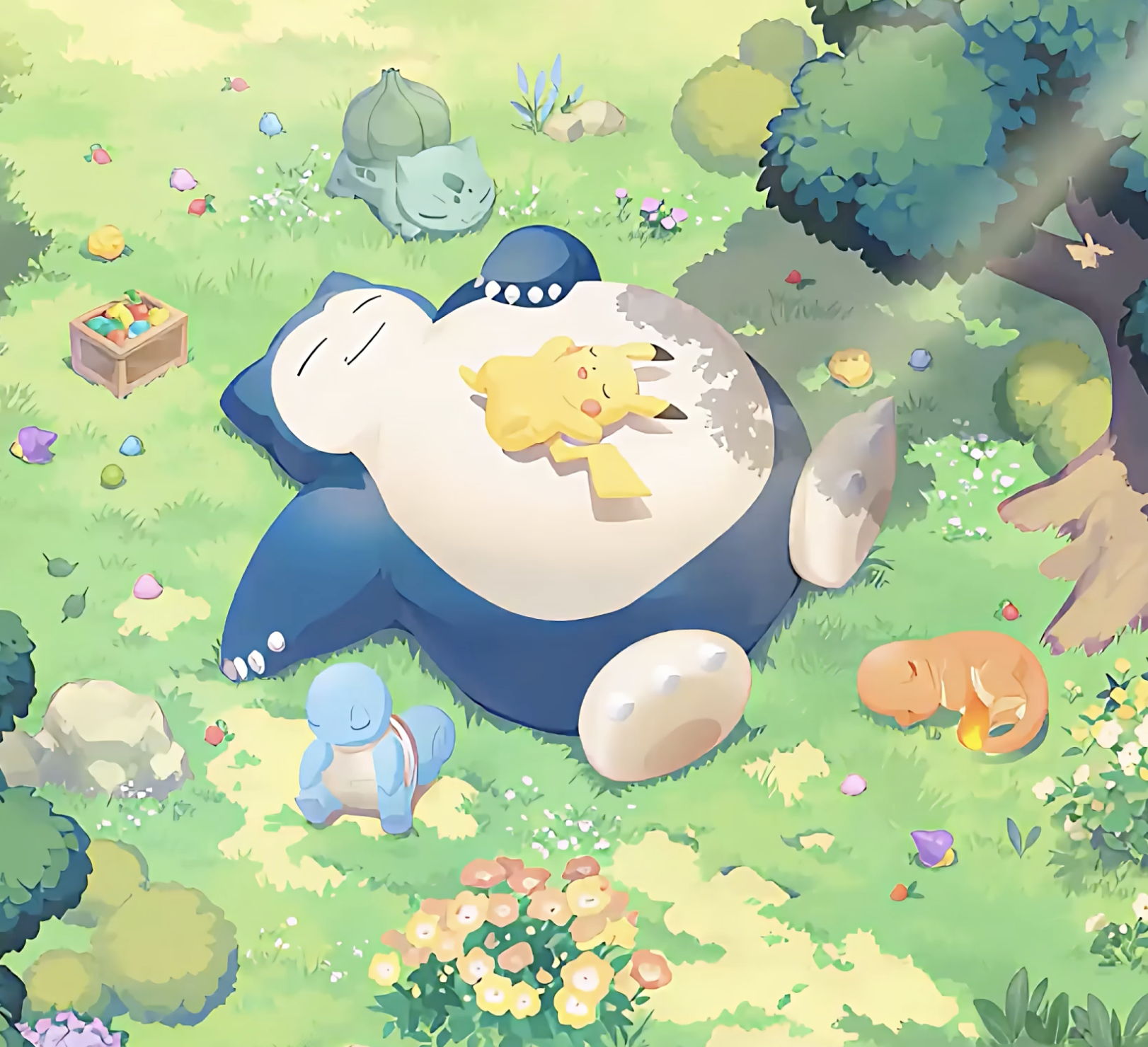 Snorlax sleeping peacefully